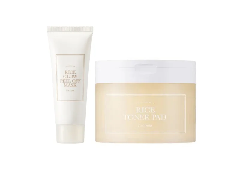 Акційний набір I’M FROM Rice Glow Peel Off Mask + Rice Toner Pad