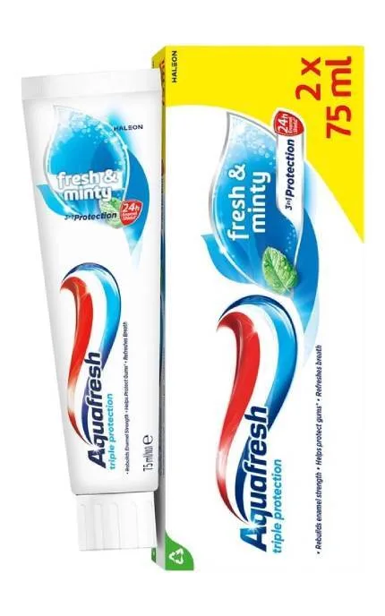 Зубна паста Aquafresh освіжаюча м'ятна 75 мл х 2 шт