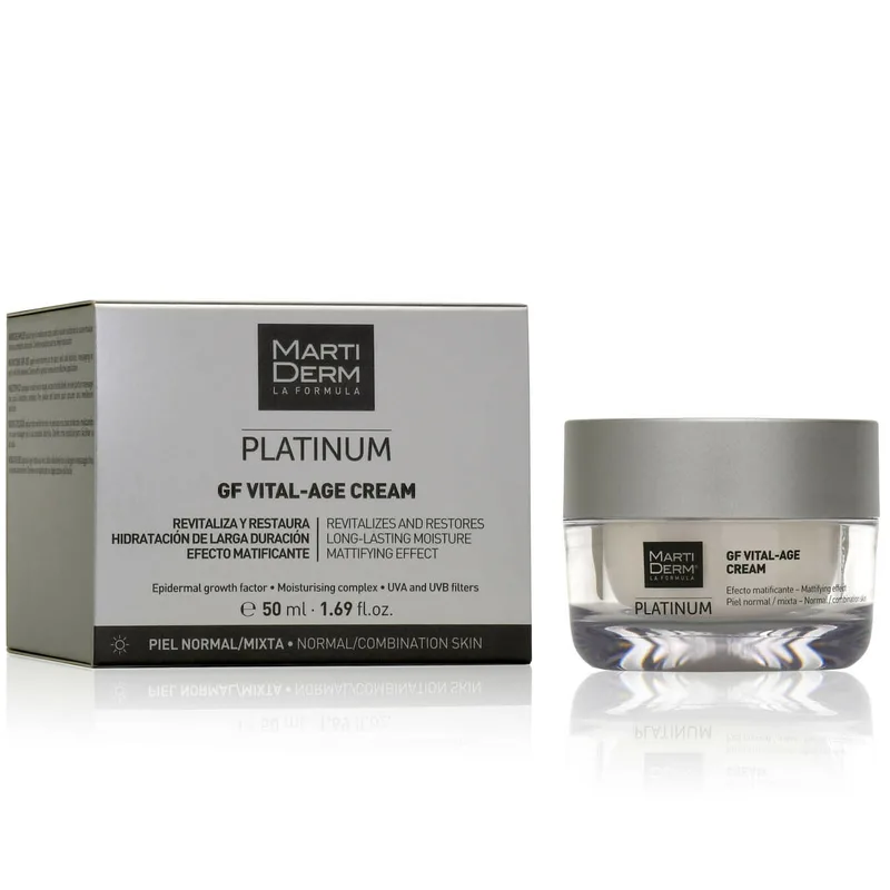 Крем для обличчя MartiDerm Platinum Gf Vital Age Cream для нормальної та комбінованої шкіри, 50 мл