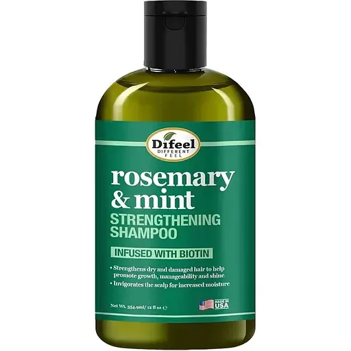 Шампунь для волосся Difeel Rosemary and Mint Hair Strengthening Shampoo with Biotin 355 мл