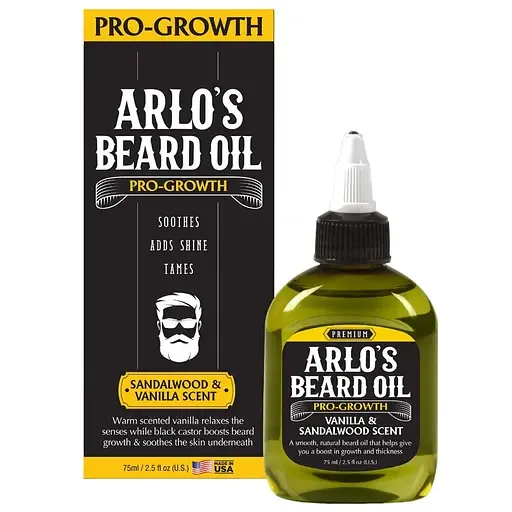 Олія для бороди Arlo's Pro-Growth Beard Oil Vanilla & Sandalwood Scent 75 мл