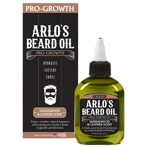 Олія для бороди Arlo's Pro Growth Beard Oil Sandalwood & Leather Scent 75 мл