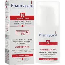 Крем Pharmaceris N Capinon, що зміцнює капіляри з вітаміном К 30мл
