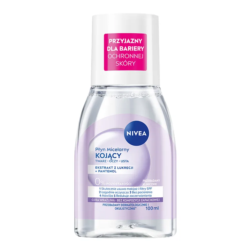 NIVEA МІЦЕЛЯРНА РІДИНА В ГЕЛІ ВИДАЛЯЄ МАКІЯЖ І ЗАСПОКОЮЄ 100 МЛ