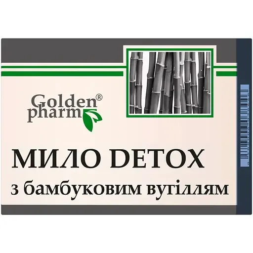 Мило Golden Pharm Detox з бамбуковим вугіллям 70 г
