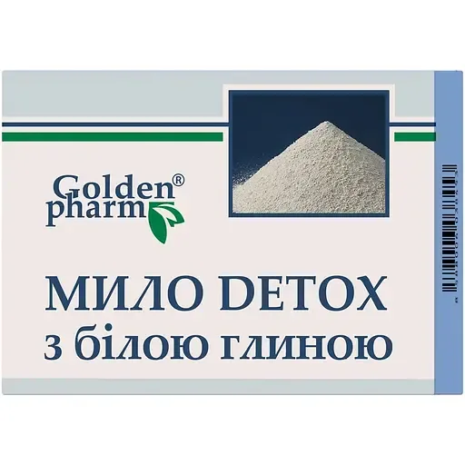 Мило Golden Pharm Detox з білою глиною 70 г