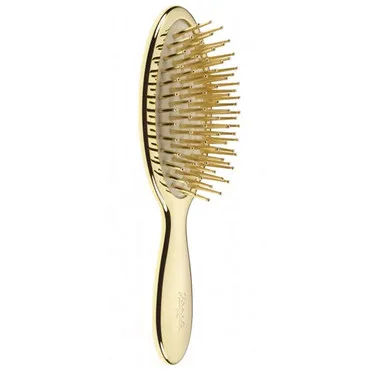 Масажна щітка для волосся Janeke Golden Pneumatic Brush Small With Gold Pins