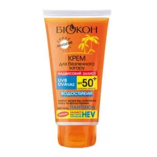 Крем Біокон Надвисокий захист для безпечної засмаги SPF50+ 160мл