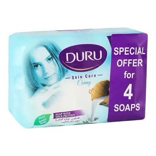 Косметичне мило Duru Skin Care, з молочним протеїном, 260 г, (4 шт. х 65 г)