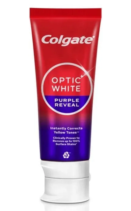 Зубна паста Colgate Optic White Фіолетовий Ефект Відбілювання 75 мл (8718951675681)