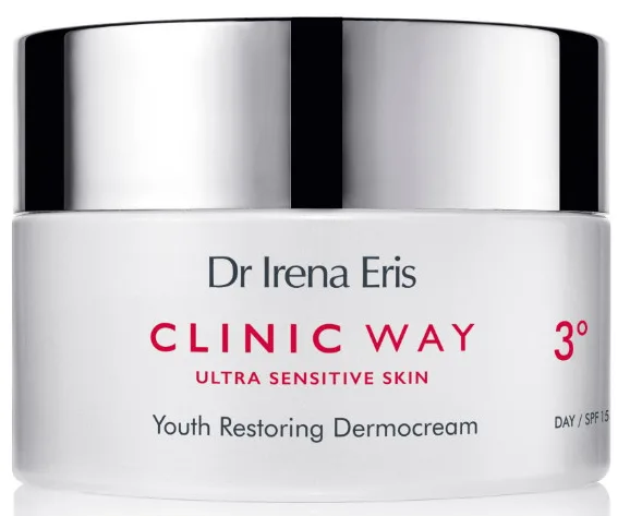 Крем денний Dr. Irena Eris Clinic Way 3° фітогормональне омолодження 50+ проти зморшок для шкіри обличчя 50 мл
