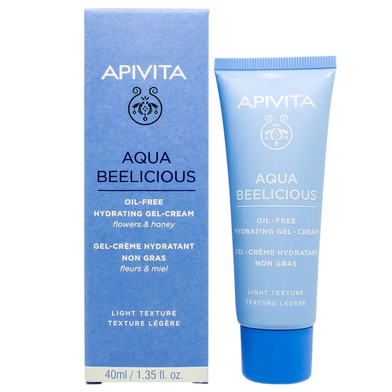 Крем-гель Apivita (Апівіта) Aqua Beelicious зволожуючий нежирний для жирної та комбінованої шкіри 40 мл