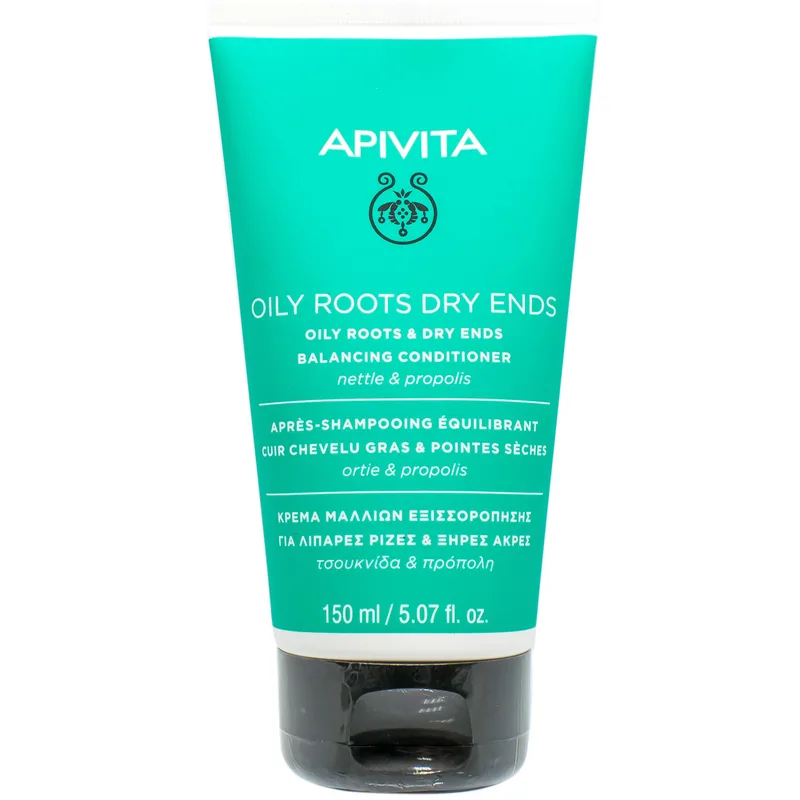 Кондиціонер для волосся APIVITA (Апівіта) OILY ROOTS DRY ENDS (Ойлі рутс драй ендс) для жирного волосся і сухих кінчиків 150 мл