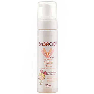 Пінка для інтимної гігієни для дівчаток Green Pharm Cosmetic Salvacyd Intim Gel