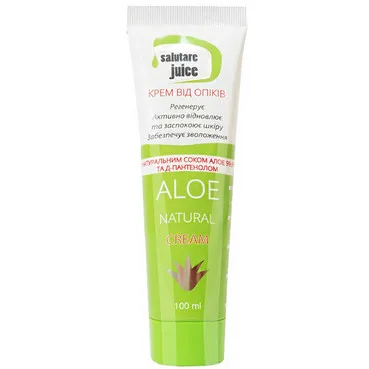 Крем косметичний від опіків Green Pharm Cosmetic Salutare Juice Aloe Natural