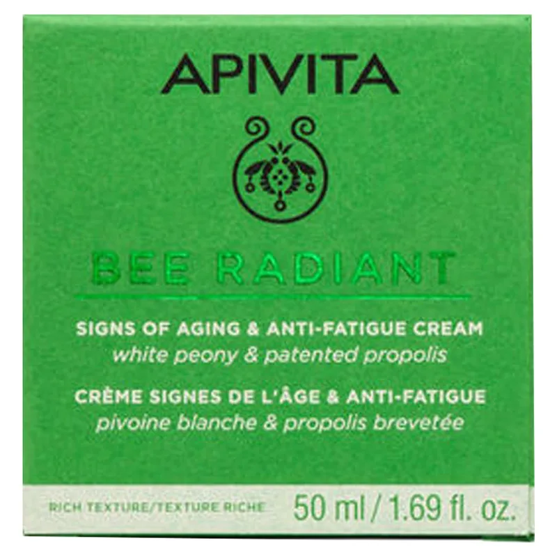 Крем насиченої текстури Apivita Bee Radiant для захисту від ознак старіння і слідів втоми 50 мл (5201279074258)