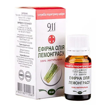 Ефірна олія лемонграсу Green Pharm Cosmetic