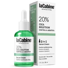 Крем-сироватка LaCabine 20% Cica 2 in 1 від почервоніння д/чутл. шкіри, 20% центели азіатської 30мл