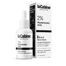 Крем-сироватка LaCabine 2% Tranexamic Acid 2-в-1. Зволожувальна для обличчя проти пігментних плям, 2% транексамової кислоти 30 мл