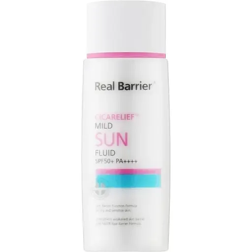 Сонцезахисний флюїд для обличчя Real Real Barrier Cicarelief Mild Sun Fluid SPF50+ PA++++ 55 мл