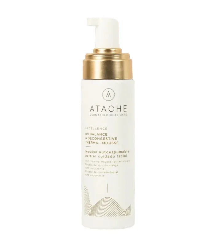 Універсальний тонік-мус для всіх типів шкіри 5 в 1 ATACHE Excellence Toner PH Balance & Decongestive Mousse — обʼєм 200 мл