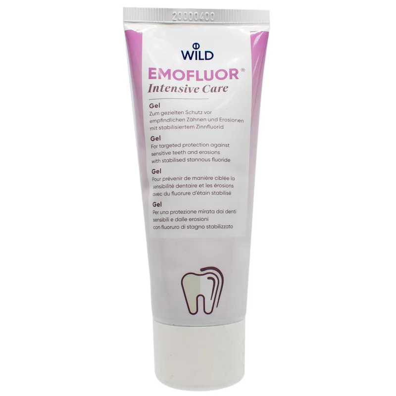Зубной гель EMOFLUOR (Емофлор) Intensive Care зі стабілізованим фторидом олова 75 мл