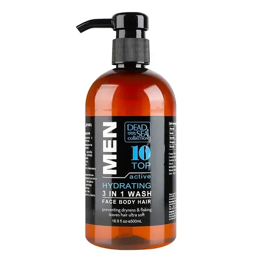 Гель для душу, волосся та обличчя для чоловіків Dead Sea Collection Men’s Sandalwood Face Hair&Body Wash 3 in 1, 500 мл