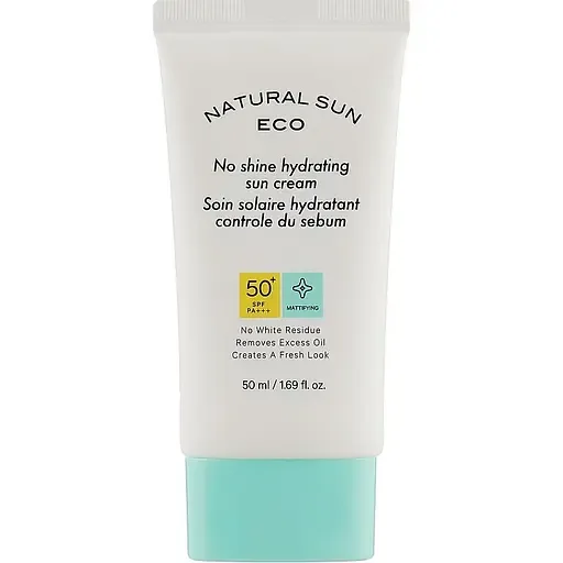 Сонцезахисний крем для обличчя The Face Shop Natural Sun Eco No Shine Hydrating Sun Cream SPF50+ PA+++ 50 мл