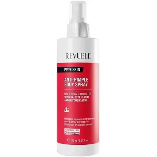 Revuele Pure Skin Anti-Pimple спрей для тіла проти акне 150 мл