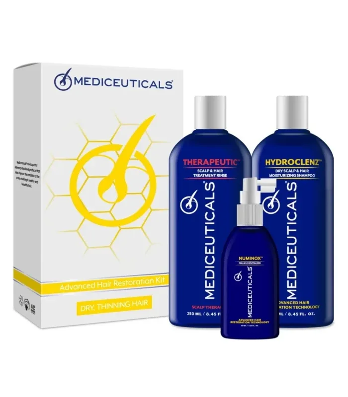 Advanced Hair Restoration Dry Thinning Hair For Men - Набір для стимулювання росту волосся, сухе волосся