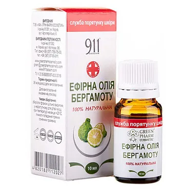 Ефірна олія бергамоту Green Pharm Cosmetic