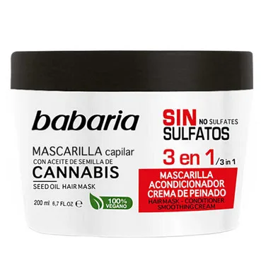 Маска для волосся 3 в 1Babaria Cannabis Seed Oil Hair Mask 3 In 1
