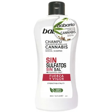 Шампунь для придання сили волоссю Babaria Cannabis Seed Oil Shampoo Strength & Vitality