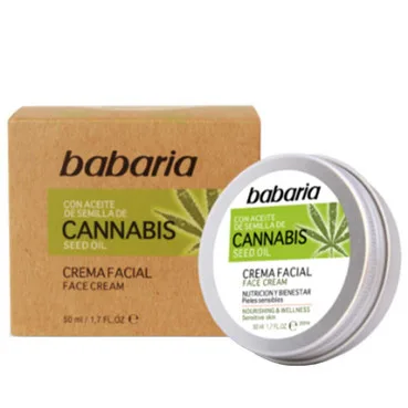 Крем для обличчя з олією канабісу Babaria Cannabis Seed Oil Face Cream
