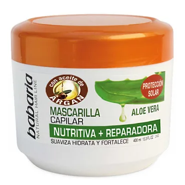 Маска для волосся з алое і маслом аргани Babaria Aloe Vera Hair Mask With Argan Oil