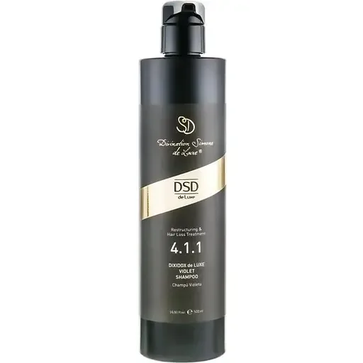 Фіолетовий шампунь DSD de Luxe 4.1.1 Violet Shampoo для догляду за світлим та сивим волоссям 500 мл