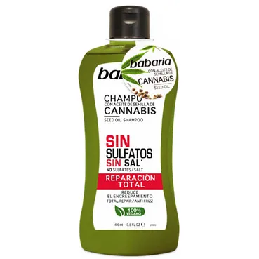 Шампунь для відновлення волосся Babaria Cannabis Seed Oil Shampoo Total Repair
