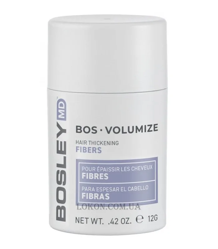 BosVolumize Hair Thickening Fibers - Ущільнюючі кератинові волокна, 12 г