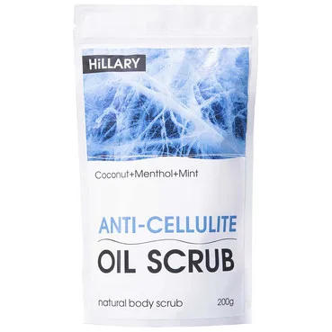 Антицелюлітний охолоджуючий скраб для тіла Hillary Anti-Сellulite Oil Scrub