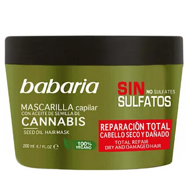 Маска для відновлення волосся Babaria Cannabis Seed Oil Hair Mask Total Repair