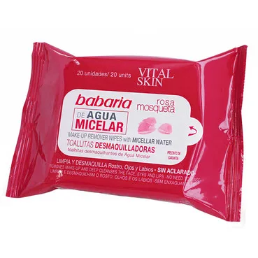 Серветки для зняття макіяжу Babaria Make-Up Remover Wipes With Micellar Water
