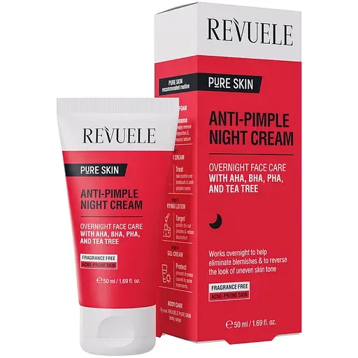 Нічний крем для обличчя проти прищів Revuele Anti-Pimple 50 мл