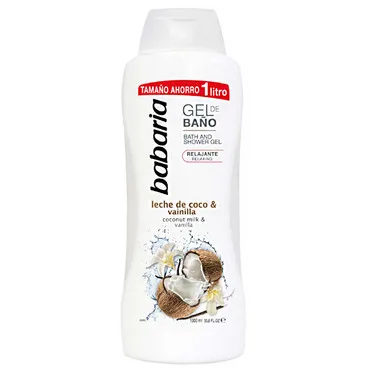 Гель для душу з кокосовою олією та ваніллю Babaria Coconut Milk & Vanilla Bath And Shower Gel