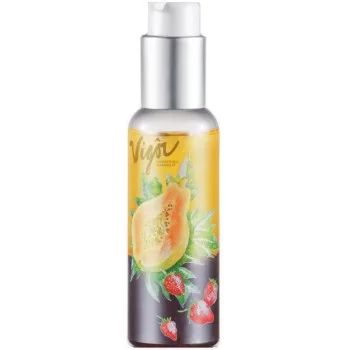 Vigor Cosmetique Naturelle - Двофазна рідина для зняття макіяжу з області очей Полуниця і папайя