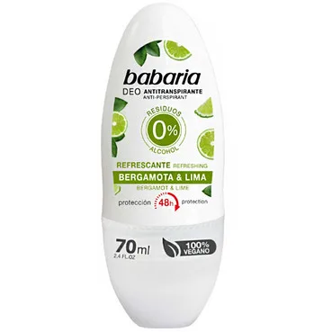 Дезодорант роликовий бергамот та лайм Babaria Antiperspirant Deodorant With Bergamot & Refreshing Lime