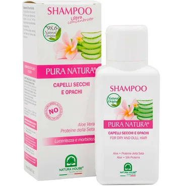 Шампунь з протеїнами шовку та алое Natura House Shampoo Silk Proteins and Aloe