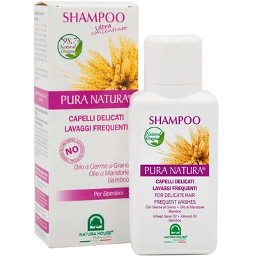 Шампунь з мигдальним маслом і пшеничними зародками Natura House Shampoo