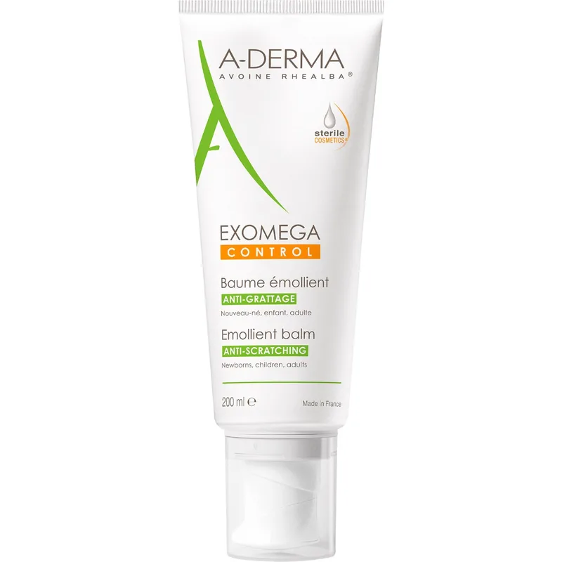 Бальзам A-Derma (А-Дерма) Exomega для пом'якшення атопічної шкіри обличчя та тіла, 200 мл