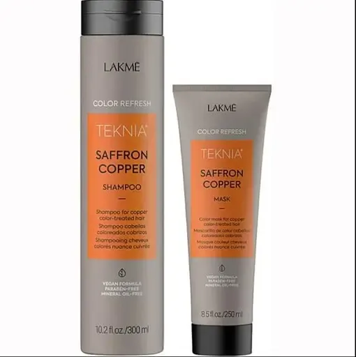 Набір для фарбованого волосся Lakme Teknia Color Refresh Saffron Copper (шампунь 300 мл + маска 250 мл)