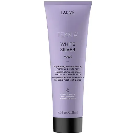Тонуюча маска для нейтралізації жовтого відтінку волосся Lakme Teknia White Silver Mask 250 мл